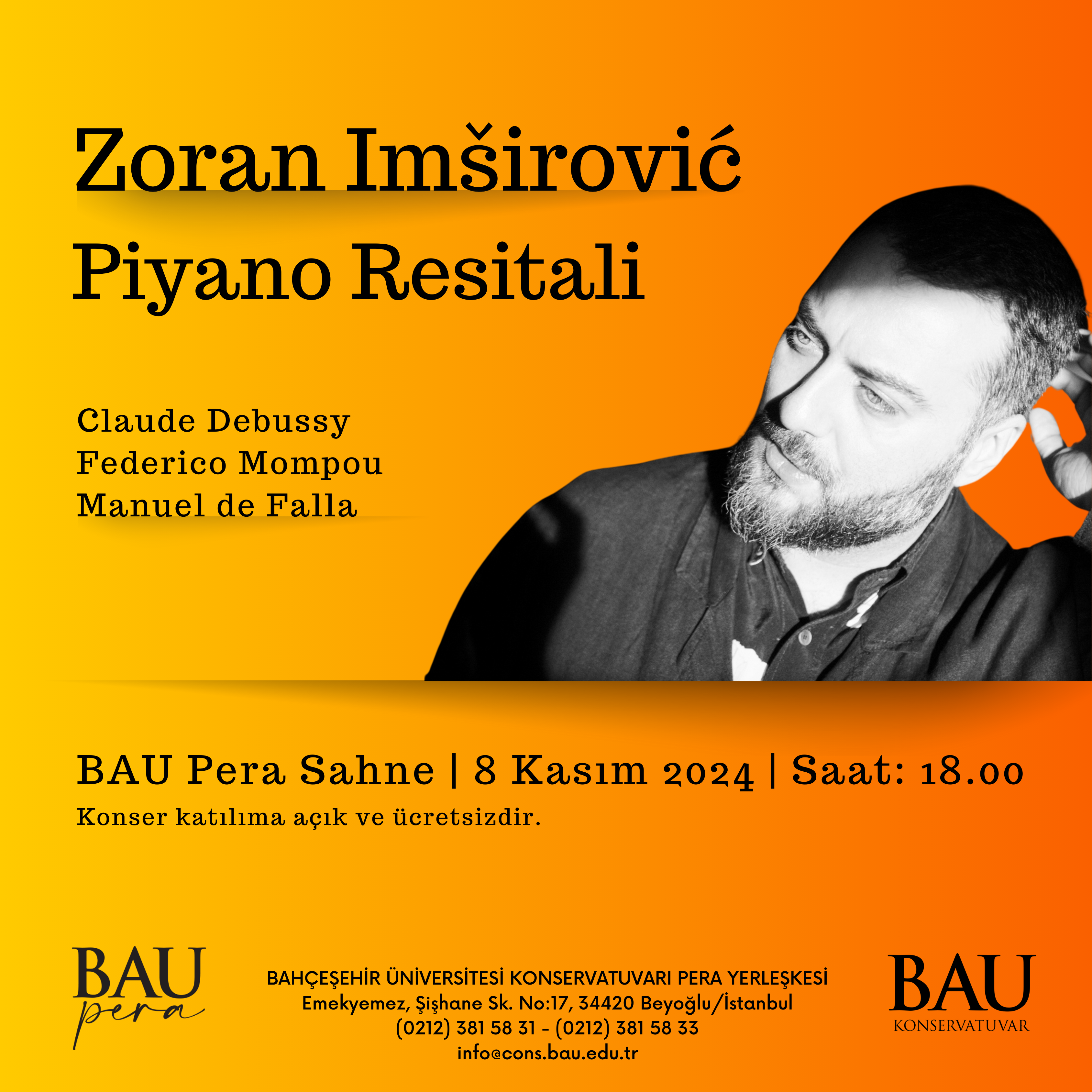 Zoran Imširović Piyano Resitali